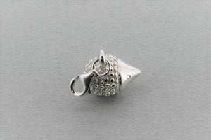 silver hedgehog charm