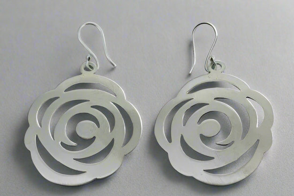 large matte rose earring - Makers & Providers