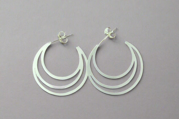 large moon cutout earring - Makers & Providers