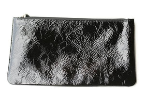 large zip pouch - patent black - Makers & Providers