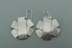 matte 3 layered cross earring - Makers & Providers