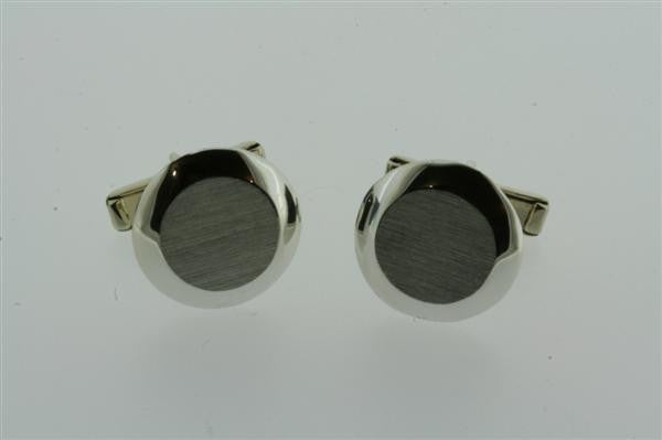matte circle cuff links - Makers & Providers