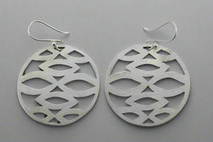 matte circle cutout earring - Makers & Providers