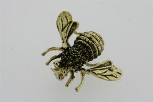 Bee brooch - brass - Makers & Providers