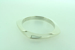 squared oval disc bangle - Makers & Providers