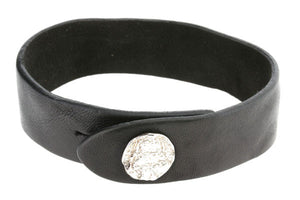 elephant skin button leather cuff - Makers & Providers
