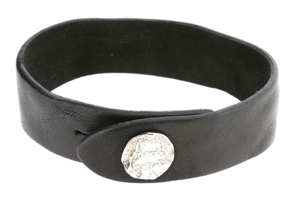 elephant skin button leather cuff - Makers & Providers