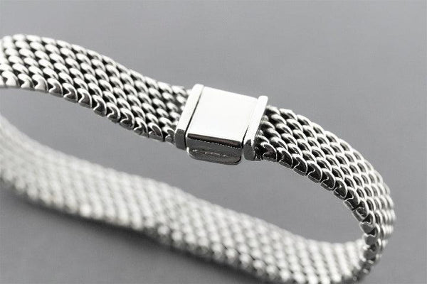 Mesh link bracelet - sterling silver - Makers & Providers