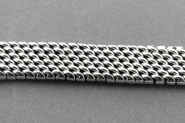 Mesh link bracelet - sterling silver - Makers & Providers