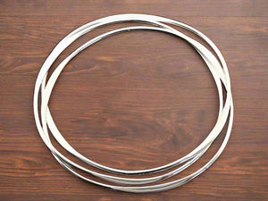 3 x interlinked flattened bangle - oval - sterling silver - Makers & Providers