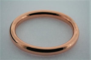 oval tubular bangle - copper - Makers & Providers
