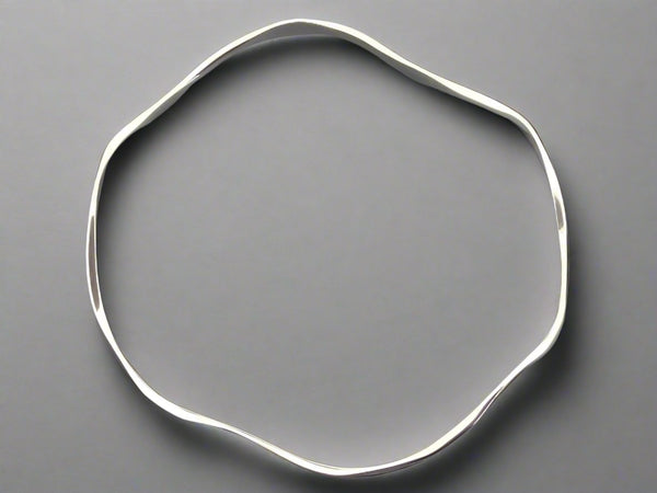 wavey bangle - sterling silver - Makers & Providers