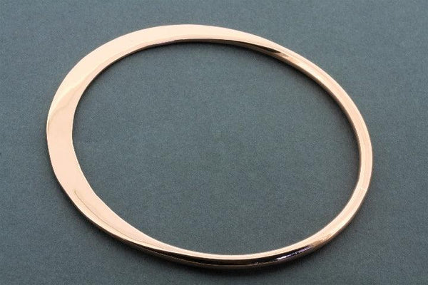 copper flattened bangle