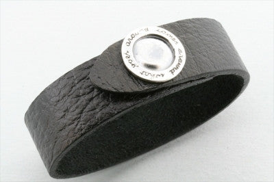 what goes around button leather cuff - Makers & Providers