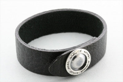 what goes around button leather cuff - Makers & Providers