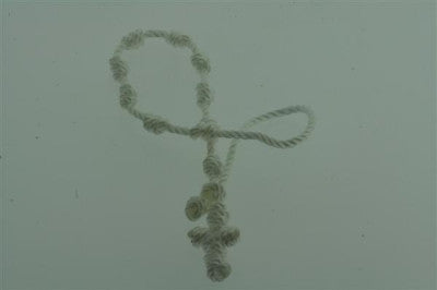 string rosario bracelet - white - Makers & Providers