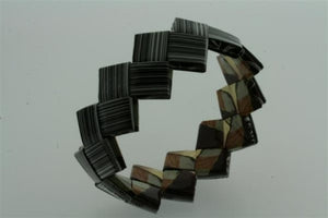 recycled bracelet - small - bar code - Makers & Providers
