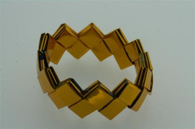 recycled bracelet - small - gold - Makers & Providers