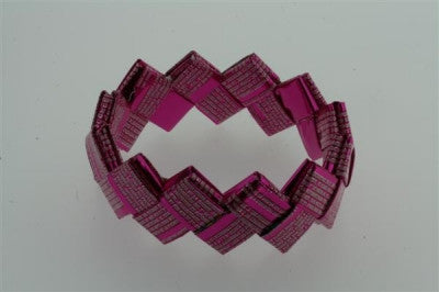 recycled bracelet - small - rose text - Makers & Providers