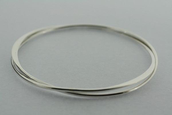 2 x interlinked flattened bangle - Makers & Providers