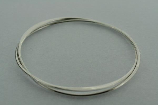 2 x interlinked flattened bangle - Makers & Providers