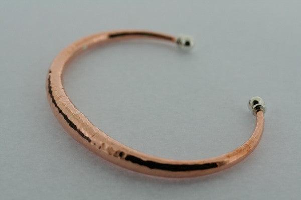 tapering tubular battered cuff - copper - Makers & Providers
