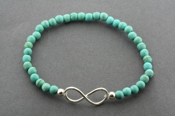 infinity bracelet - turquoise - Makers & Providers