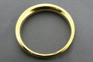 tapering tubular bangle - brass - Makers & Providers