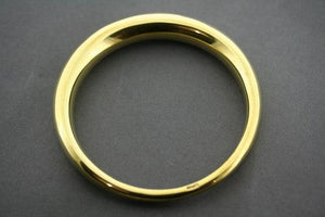 tapering tubular bangle - brass - Makers & Providers