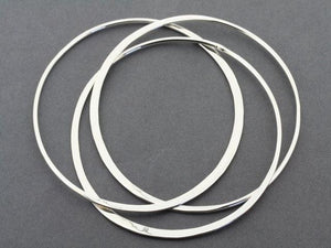 interlinked bangle - sterling silver - Makers & Providers