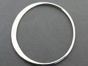 Sterling Silver Flattened Bangle - Makers & Providers