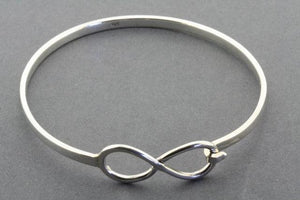 infinity closer bangle - sterling silver - Makers & Providers