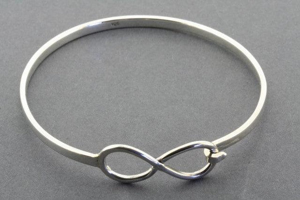 infinity closer bangle - sterling silver