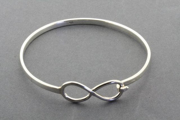 infinity closer bangle - sterling silver - Makers & Providers