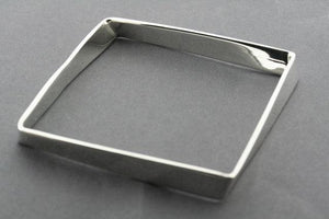 Buckled Square Bangle in Sterling Silver - Makers & Providers