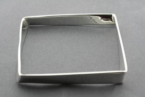 Buckled Square Bangle in Sterling Silver - Makers & Providers