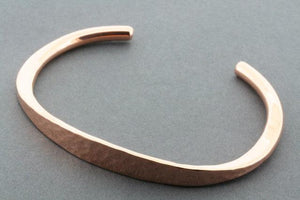 Flattened battered copper cuff - Makers & Providers