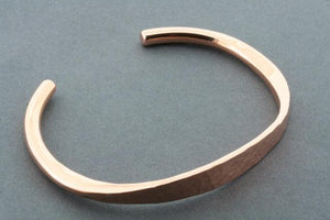 Flattened battered copper cuff - Makers & Providers