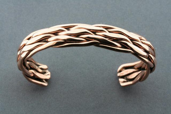 copper flat knot cuff - Makers & Providers