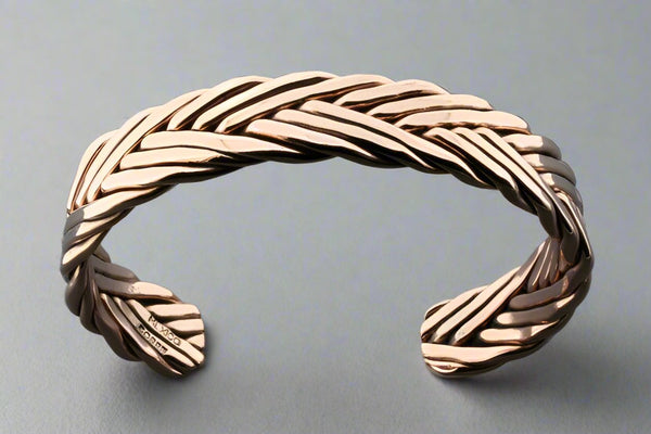 copper plaited flat cuff - Makers & Providers