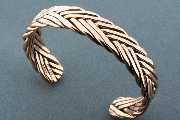 copper plaited flat cuff - Makers & Providers