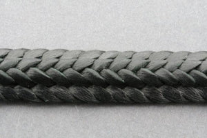 ridge plaited leather bracelet - black - Makers & Providers