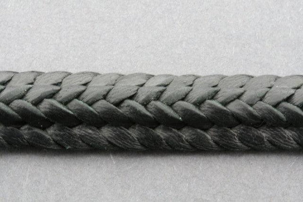 ridge plaited leather bracelet - black - Makers & Providers