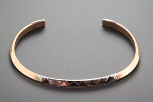 copper crocodile cuff with silver - Makers & Providers