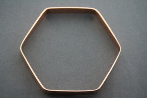 hexagon bangle - copper - Makers & Providers