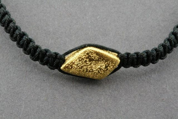 string bracelet - diamond - gold sparkle - Makers & Providers