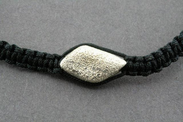 string bracelet - diamond - silver sparkle - Makers & Providers