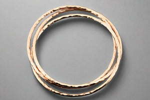 battered russian bangle - copper - Makers & Providers