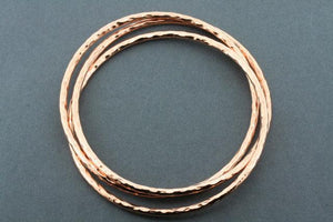 battered russian bangle - copper - Makers & Providers