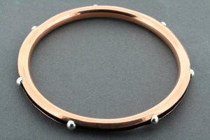 copper & silver ball bangle - Makers & Providers